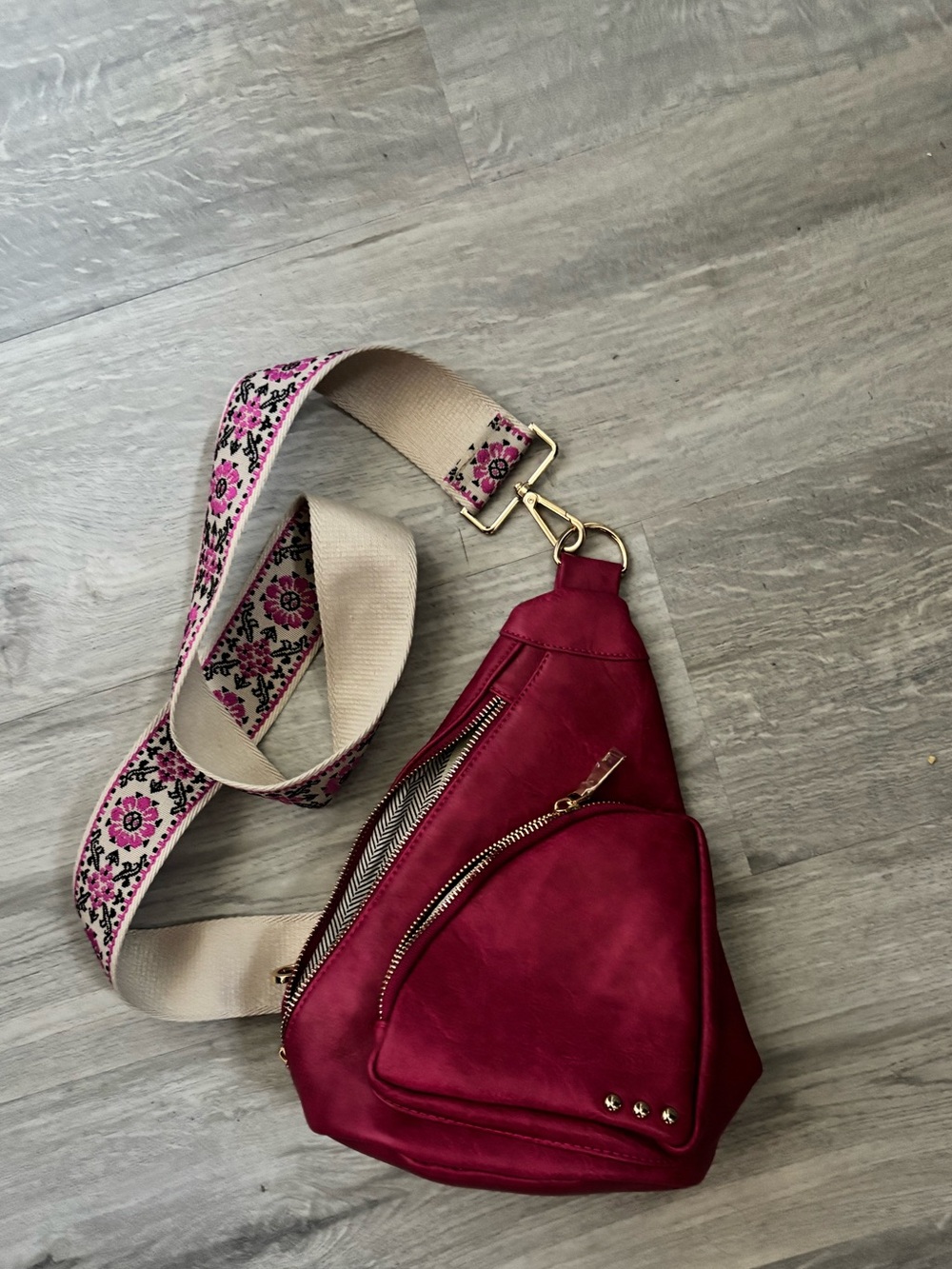 Pretty Simple Leather Cross Body Sling Bag